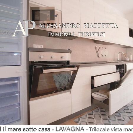 Il Centro Ed Il Mare Sotto Casa Lägenhet Lavagna Exteriör bild