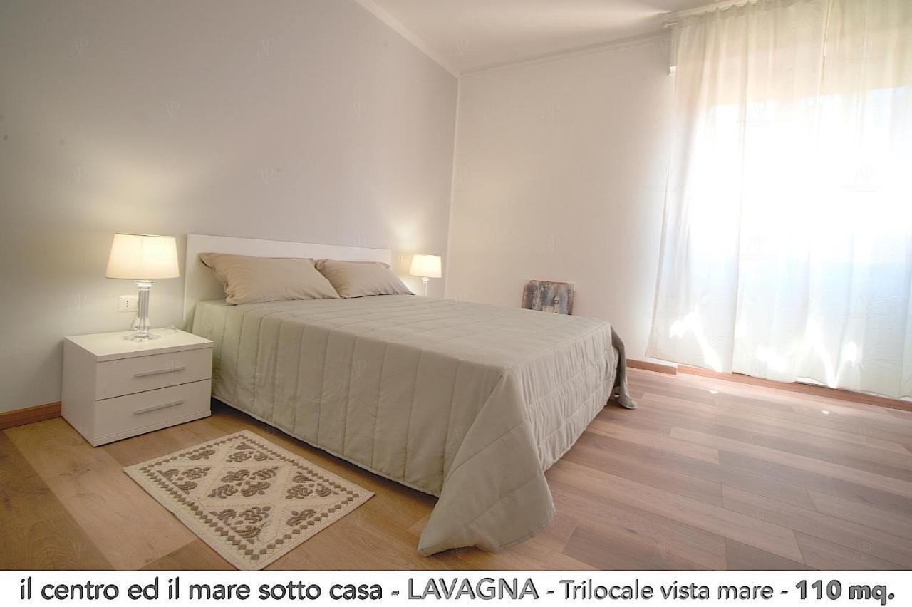 Il Centro Ed Il Mare Sotto Casa Lägenhet Lavagna Exteriör bild