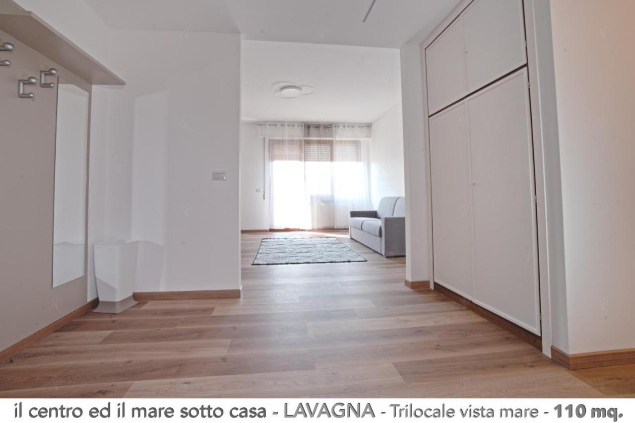 Il Centro Ed Il Mare Sotto Casa Lägenhet Lavagna Exteriör bild