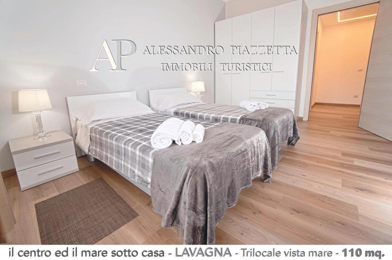 Il Centro Ed Il Mare Sotto Casa Lägenhet Lavagna Exteriör bild