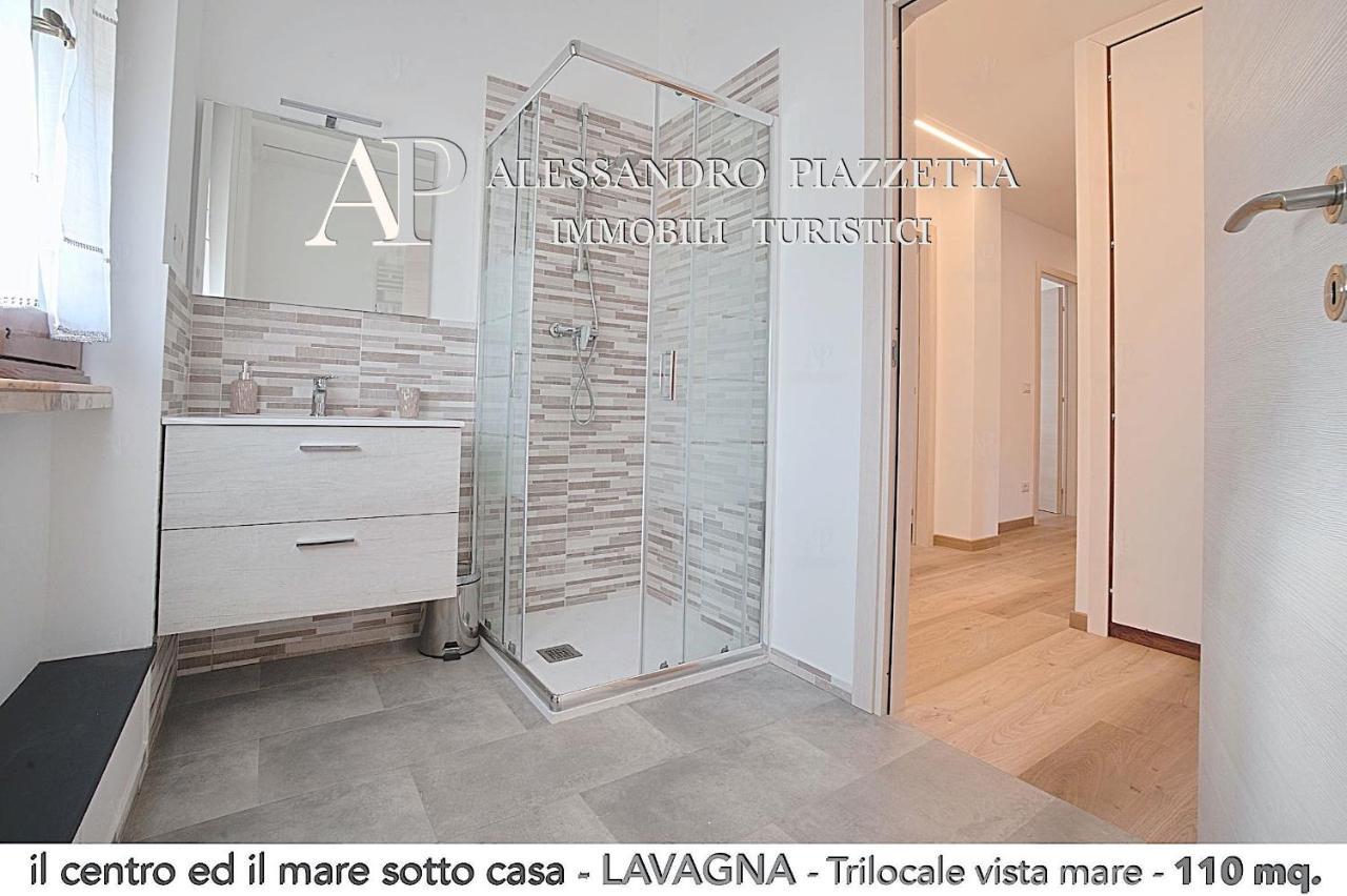 Il Centro Ed Il Mare Sotto Casa Lägenhet Lavagna Exteriör bild