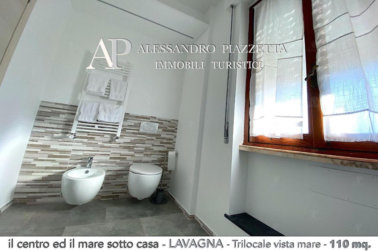 Il Centro Ed Il Mare Sotto Casa Lägenhet Lavagna Exteriör bild