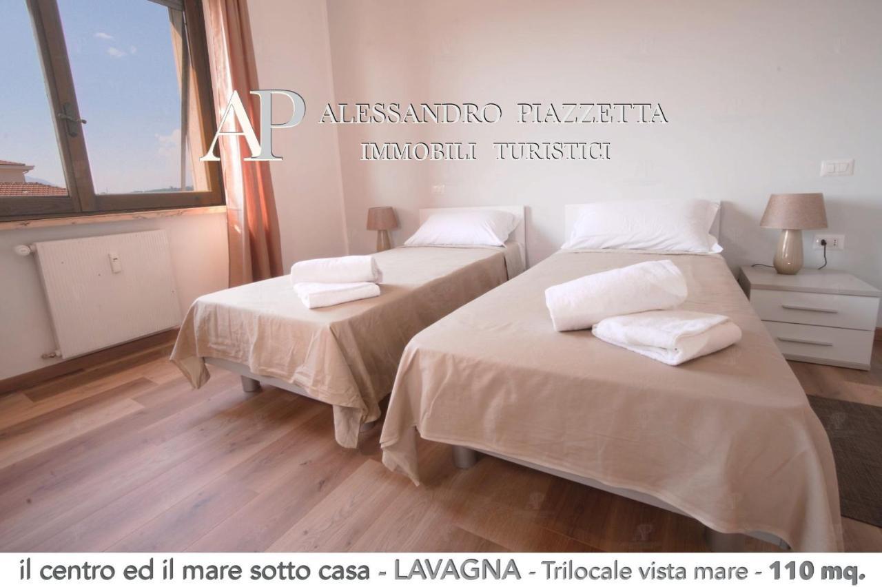 Il Centro Ed Il Mare Sotto Casa Lägenhet Lavagna Exteriör bild