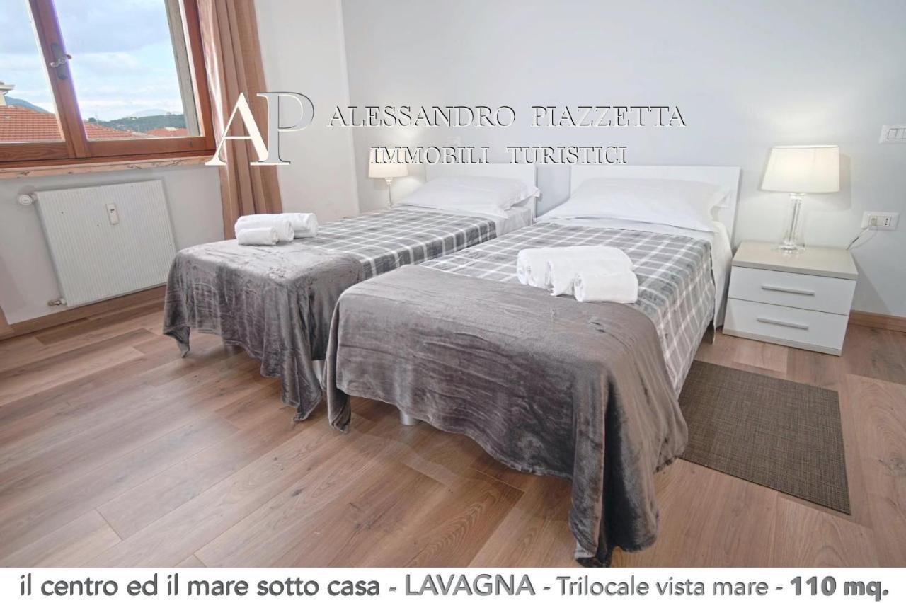 Il Centro Ed Il Mare Sotto Casa Lägenhet Lavagna Exteriör bild