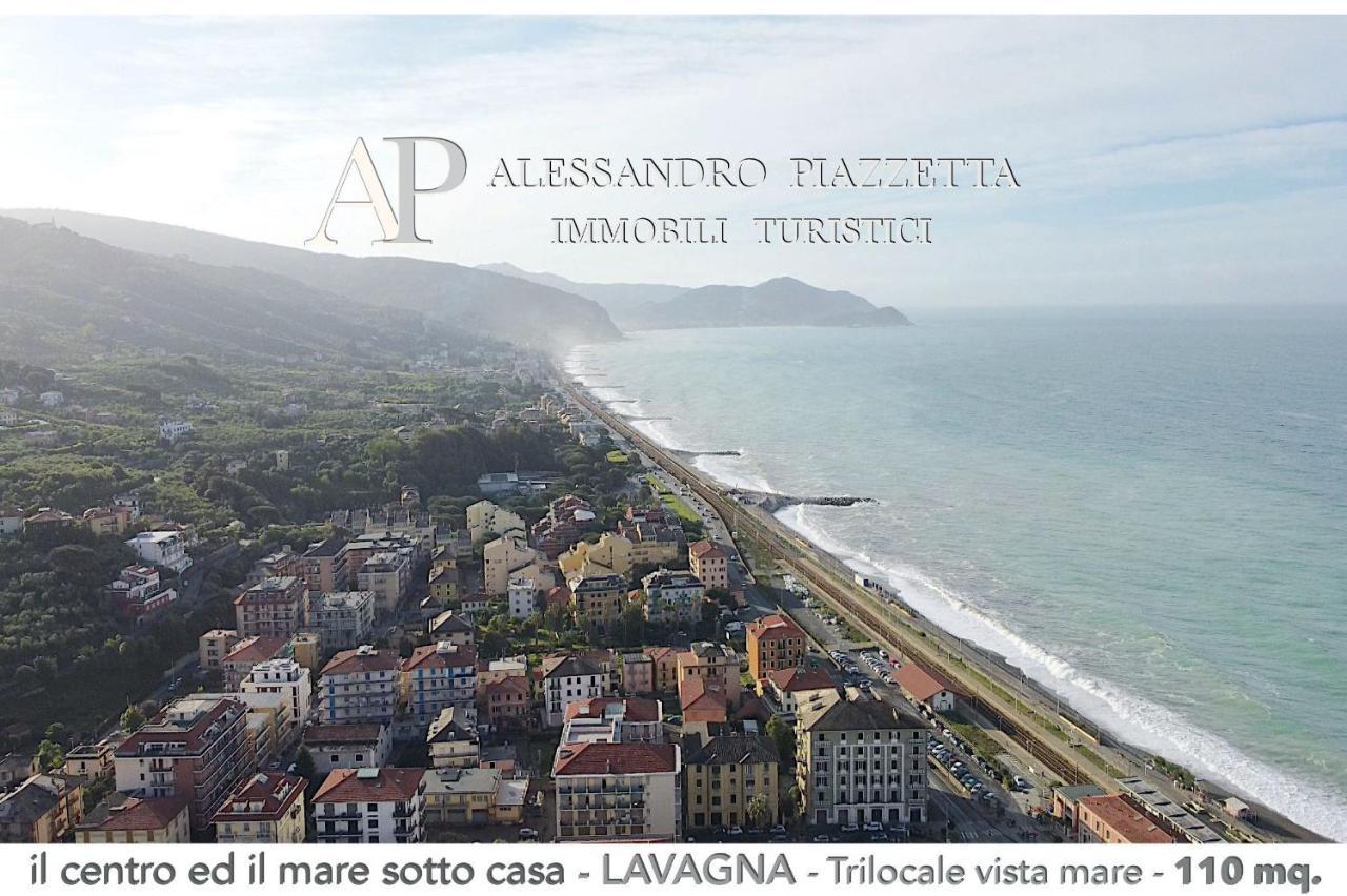 Il Centro Ed Il Mare Sotto Casa Lägenhet Lavagna Exteriör bild