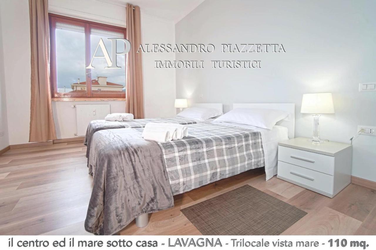 Il Centro Ed Il Mare Sotto Casa Lägenhet Lavagna Exteriör bild