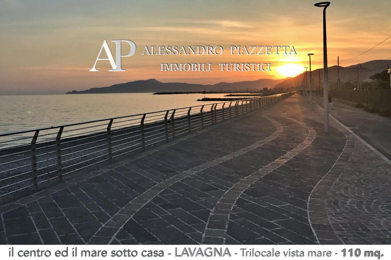 Il Centro Ed Il Mare Sotto Casa Lägenhet Lavagna Exteriör bild