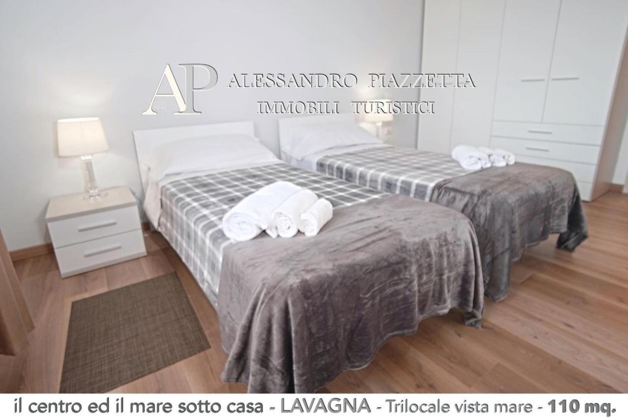 Il Centro Ed Il Mare Sotto Casa Lägenhet Lavagna Exteriör bild