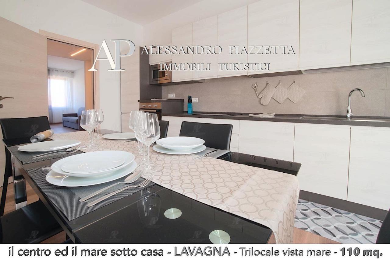 Il Centro Ed Il Mare Sotto Casa Lägenhet Lavagna Exteriör bild
