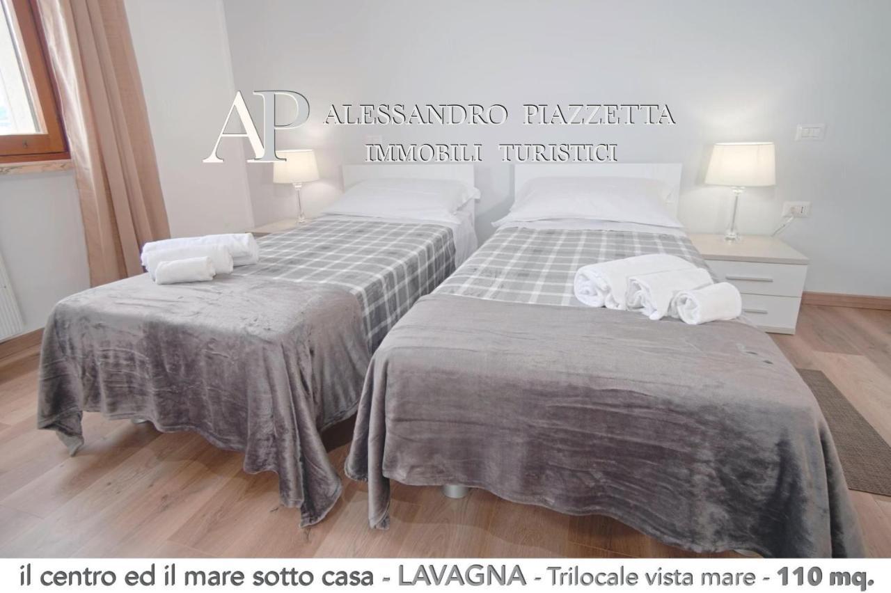 Il Centro Ed Il Mare Sotto Casa Lägenhet Lavagna Exteriör bild