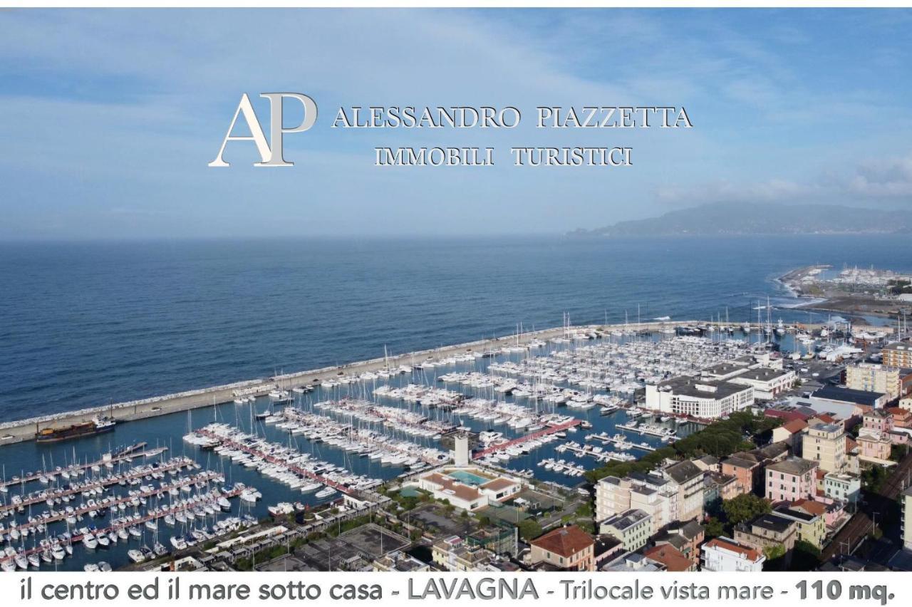 Il Centro Ed Il Mare Sotto Casa Lägenhet Lavagna Exteriör bild