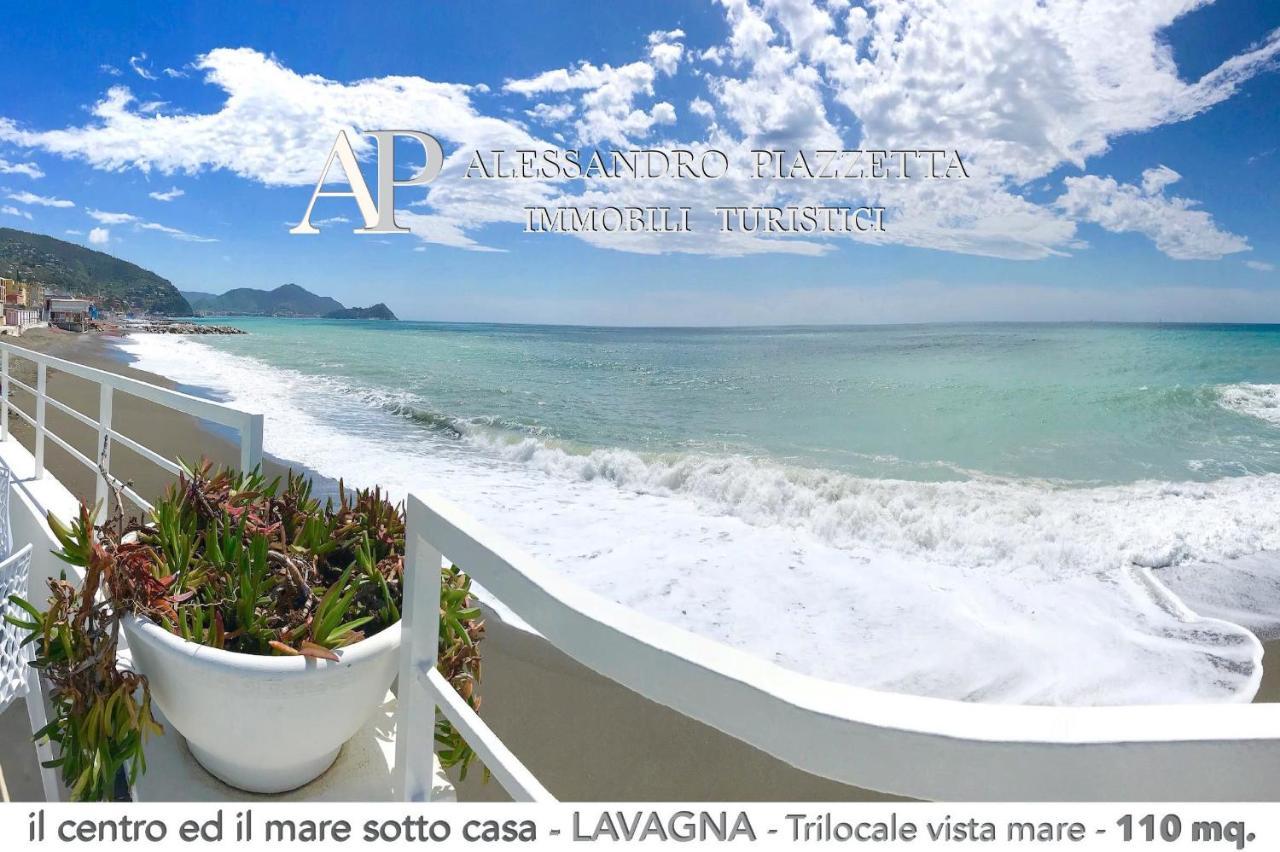 Il Centro Ed Il Mare Sotto Casa Lägenhet Lavagna Exteriör bild